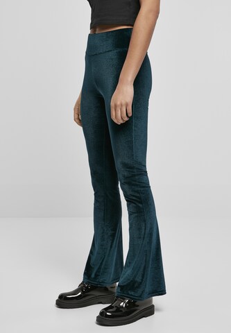 Bootcut Leggings de la Urban Classics pe verde