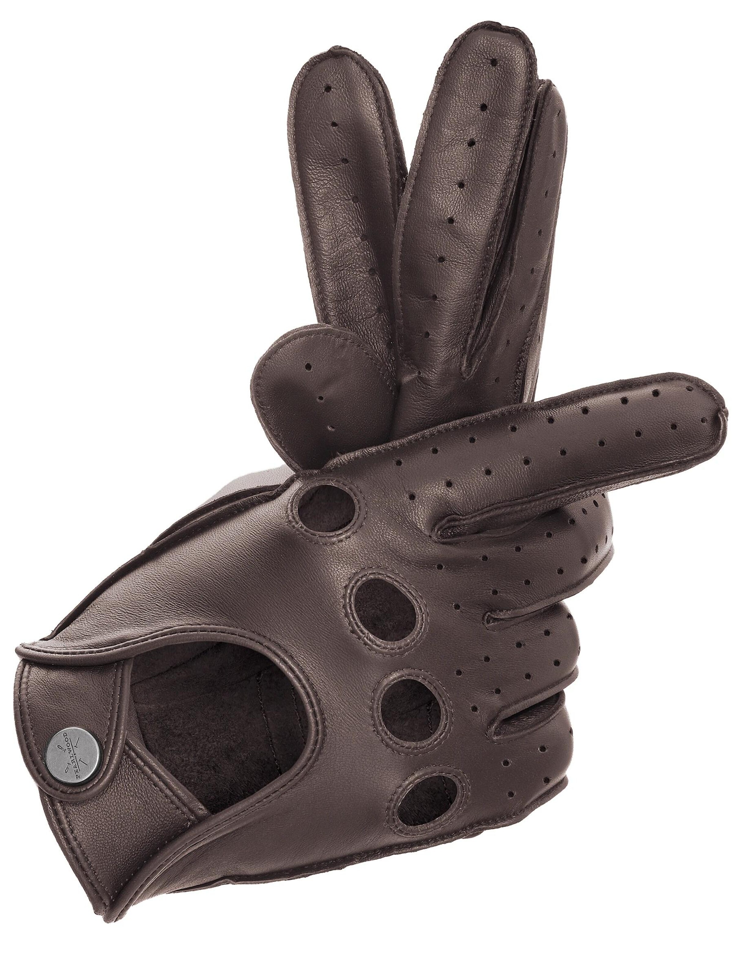 Pearlwood Fingerhandschuhe 'CLARK'‌‌‌ in Braun