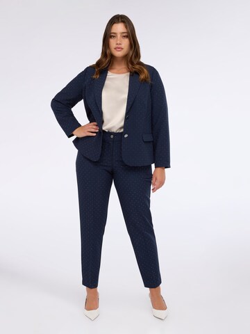 Coupe slim Pantalon Fiorella Rubino en bleu