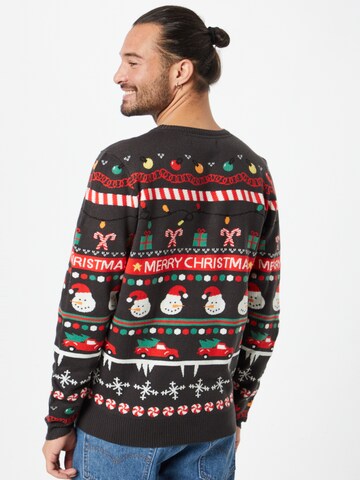BLEND Pullover 'Christmas' in Blau
