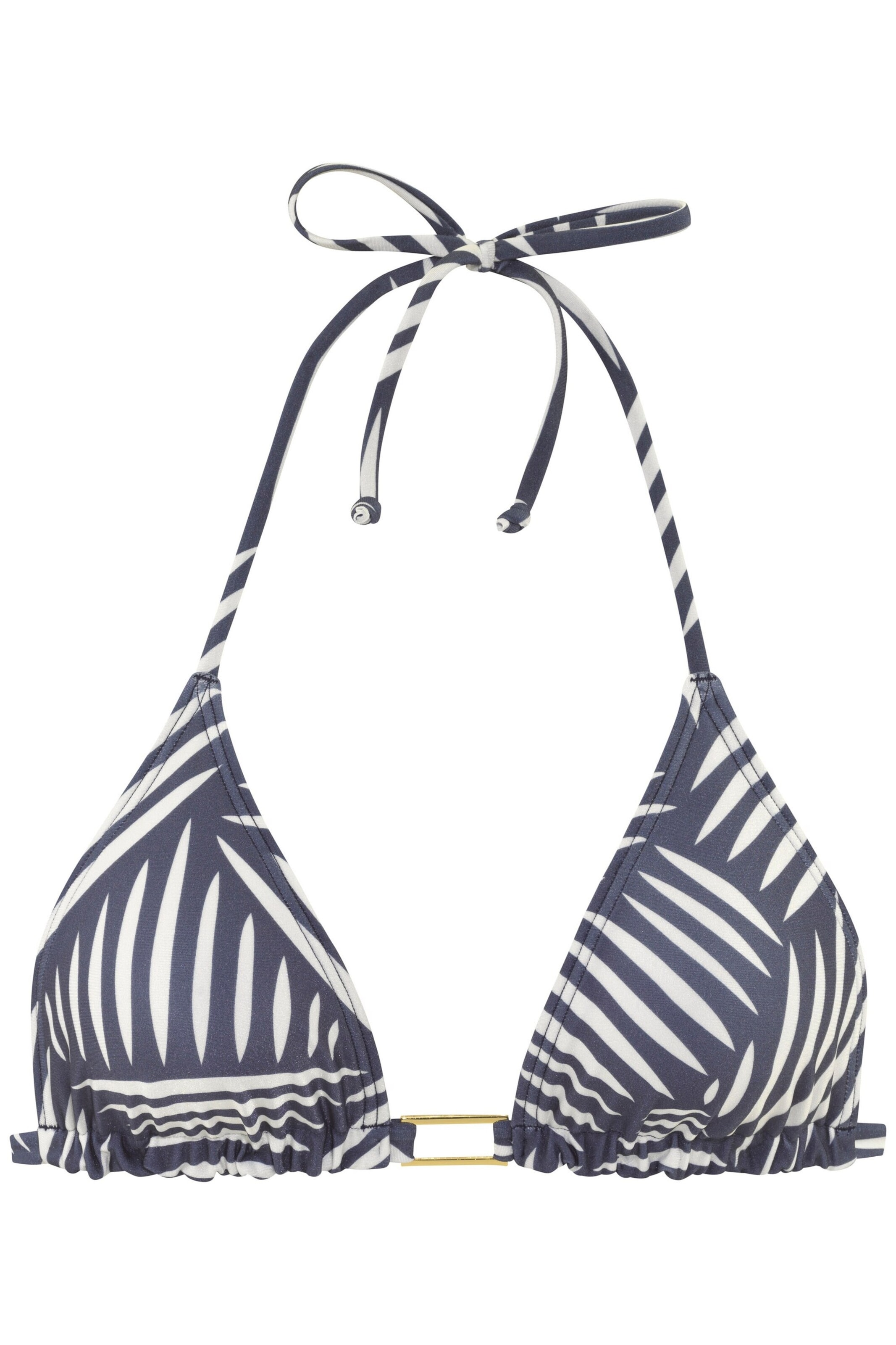 LASCANA Triangle Bikini Top in Blue: front