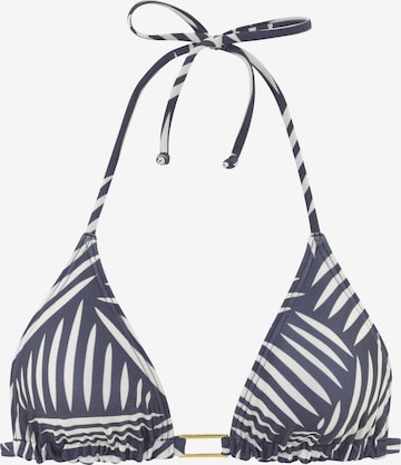 LASCANA Kolmio Bikinitoppi värissä sininen: etupuoli
