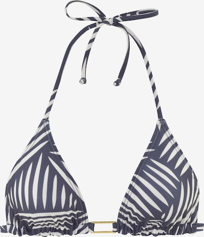 Bikinio viršutinė dalis iš LASCANA, spalva – tamsiai mėlyna jūros spalva / balta, Prekių apžvalga