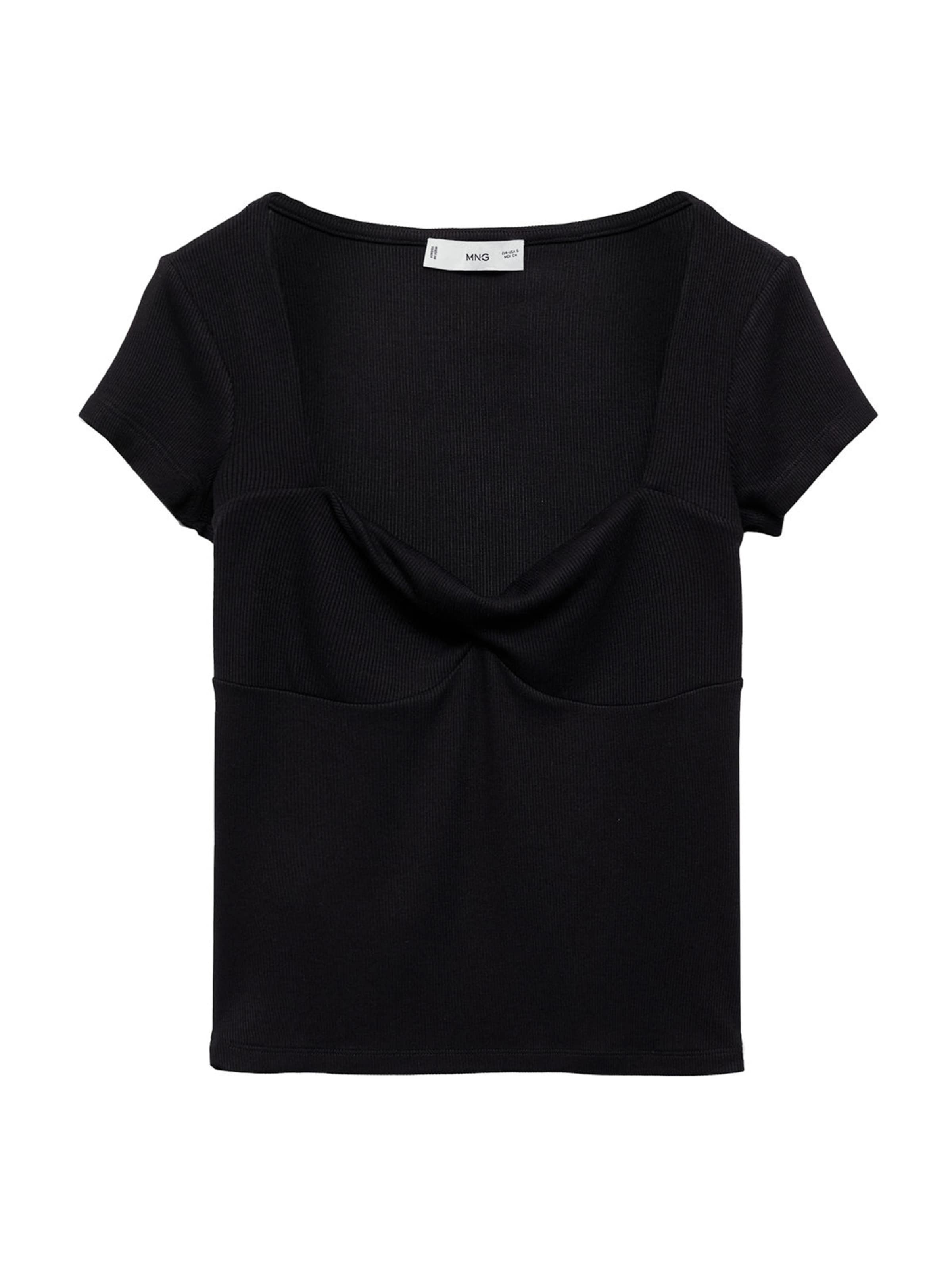 MANGO Tričko 'BESTI' - Čierna: predná strana