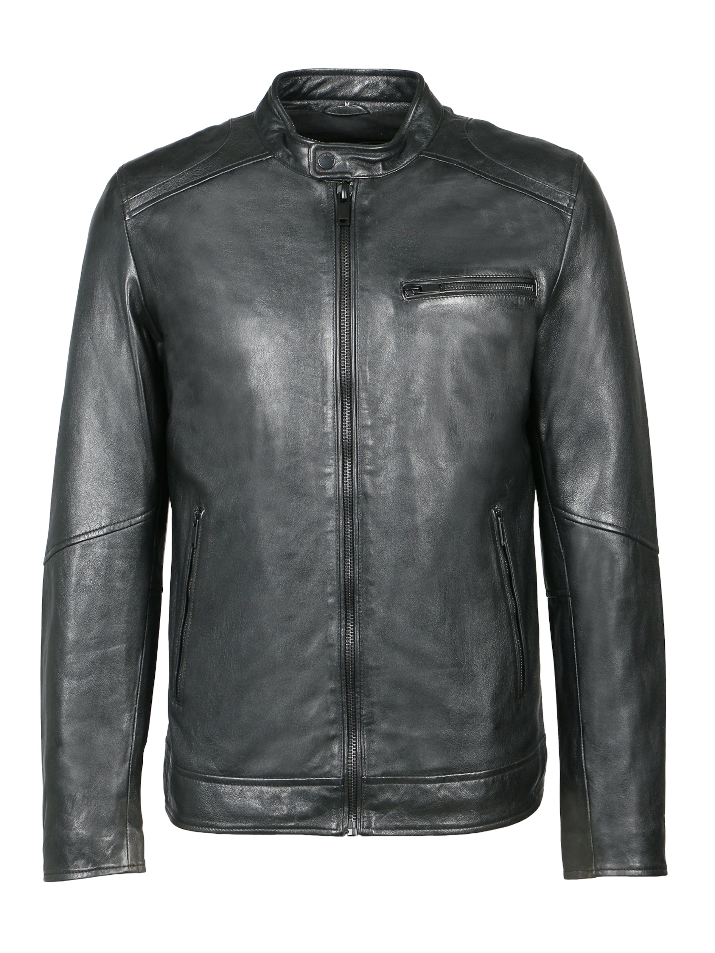 FREAKY NATION Преходно яке 'Lucky Jim' в черно: отпред