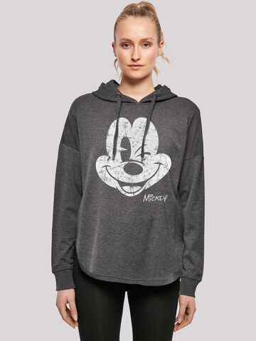 F4NT4STIC Sweatshirt 'Disney Mickey Mouse Since Beaten' in Grijs: voorkant