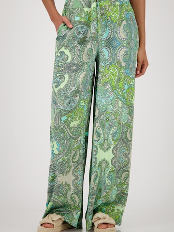 monari Wide leg Broek in Groen: voorkant