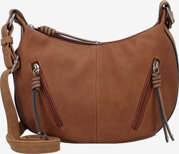 TOM TAILOR Crossbody Bag 'Caia' in Brown: front