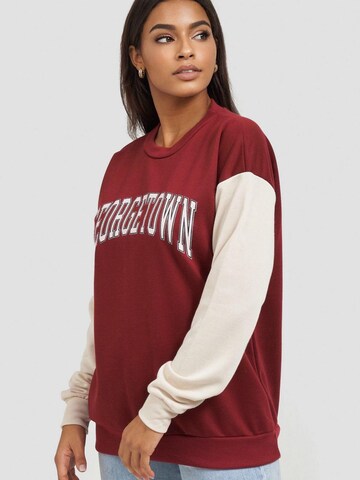 Worldclassca Sweatshirt 'Damen Sweatshirt "Georgetown"'‌‌‌‌‌‌‌‌‌ in Rot