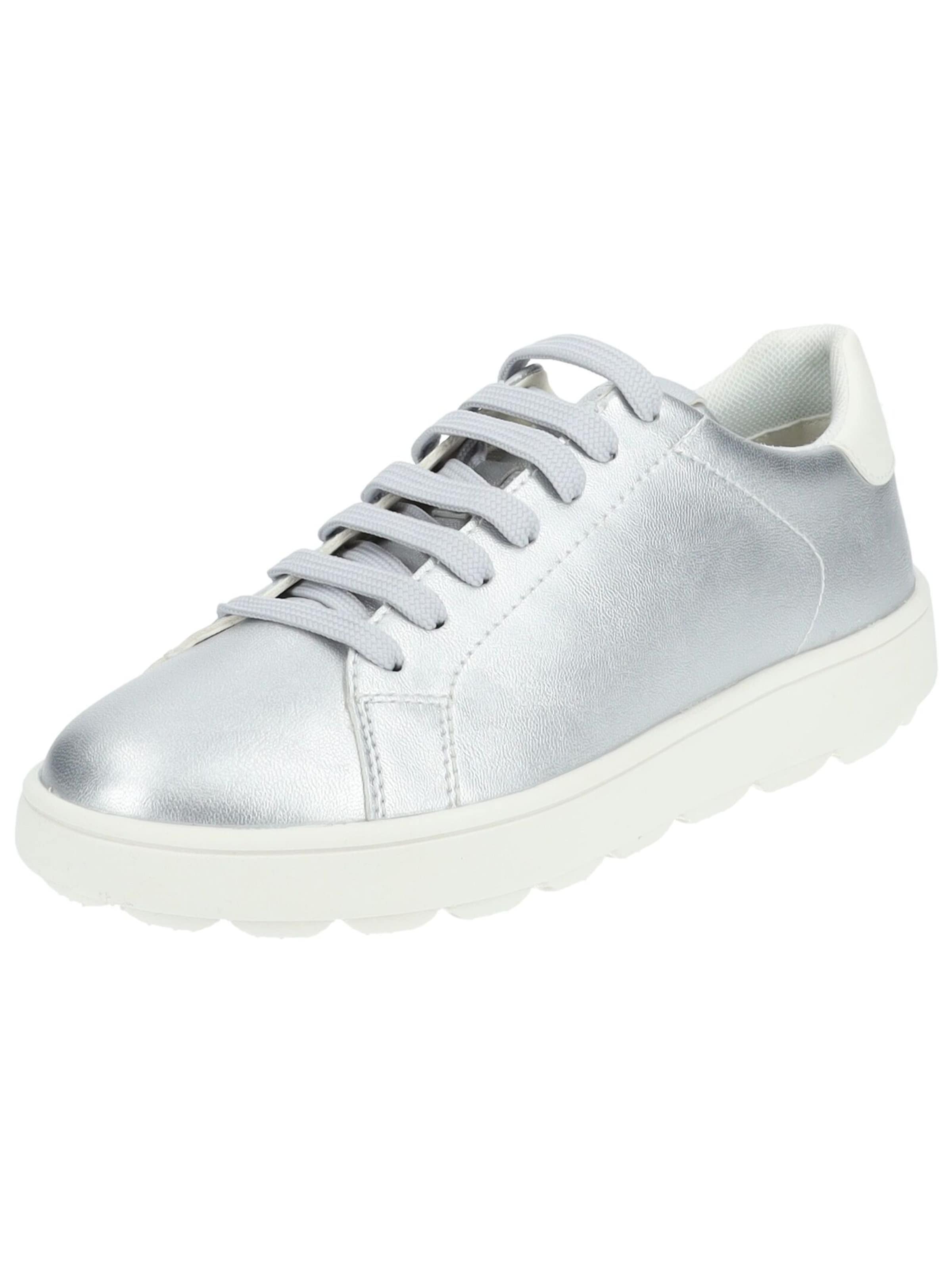 GEOX Sneakers laag in Zilver: voorkant