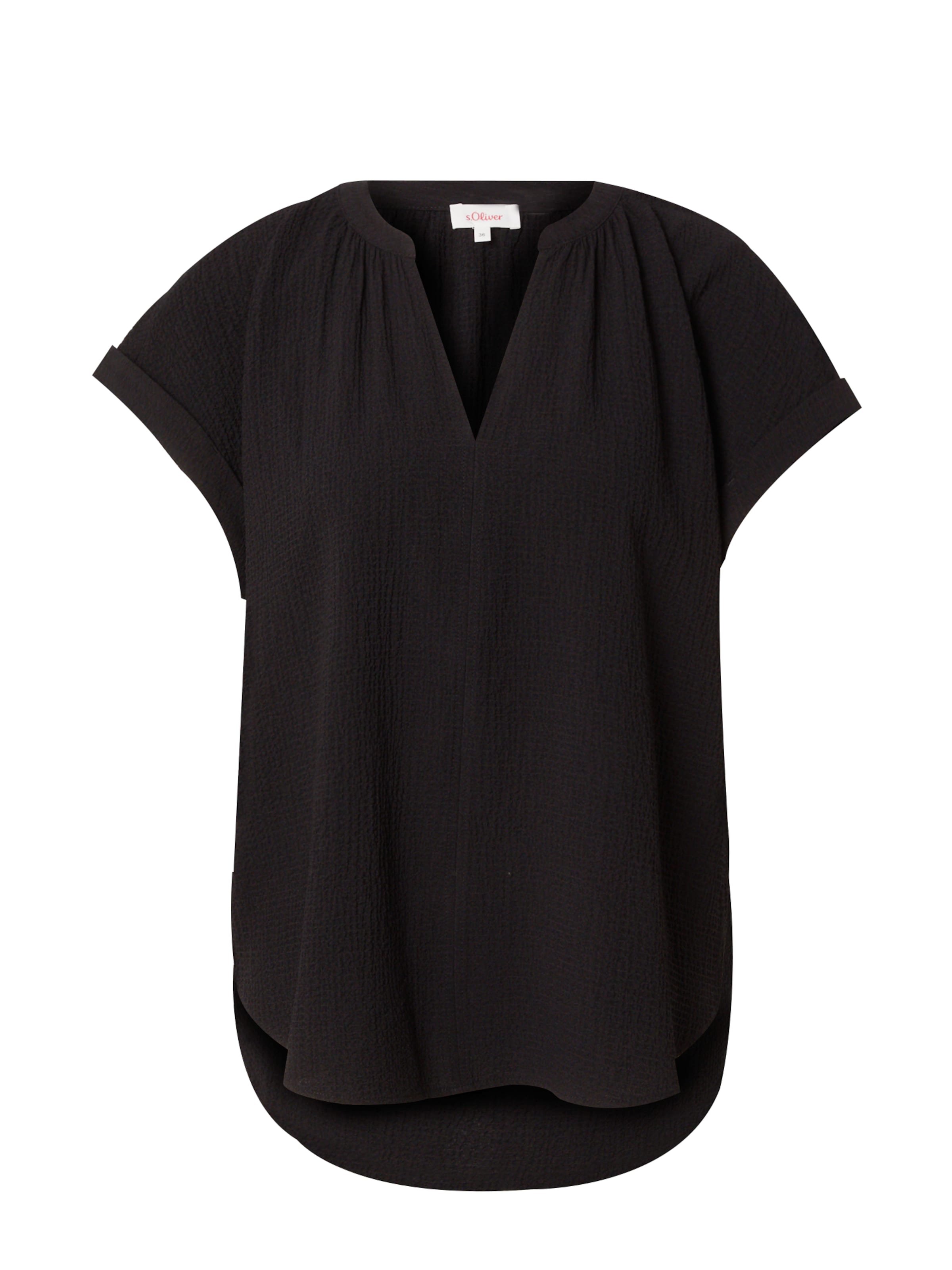 s.Oliver Bluse in Schwarz: Vorderseite