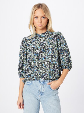 SISTERS POINT Blouse 'VENTIA' in Blauw: voorkant