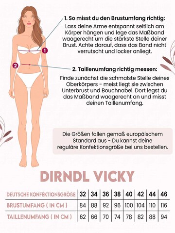 Steigenhöfer Dirndl 'Vicky'‌‌‌‌‌‌ in Pink