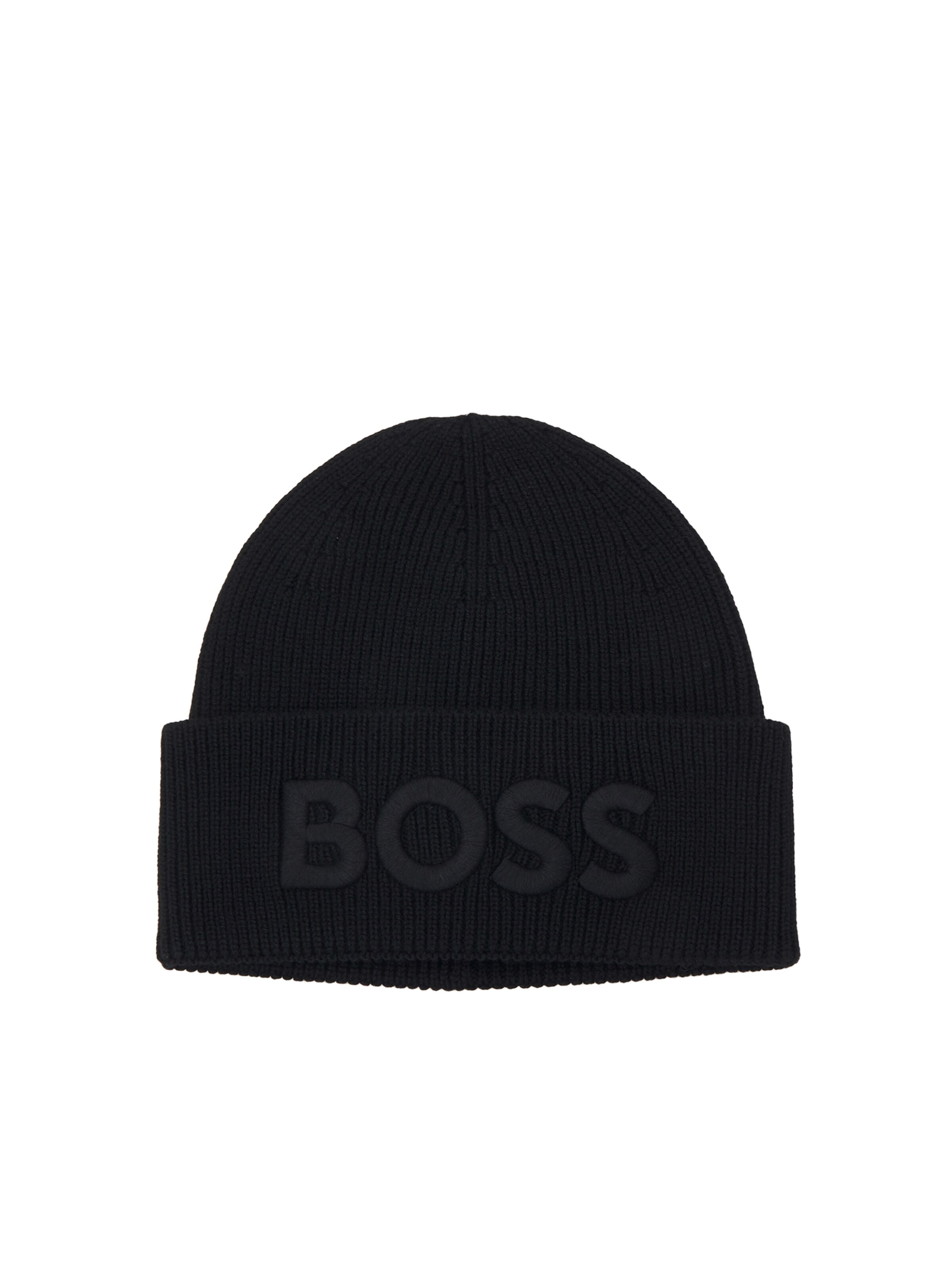 Bonnet 'Afox' BOSS en noir : devant