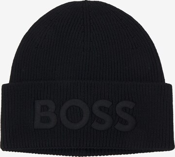 Bonnet 'Afox' BOSS en noir : devant