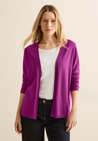 CECIL Offener Basic Cardigan in Pink: Vorderseite
