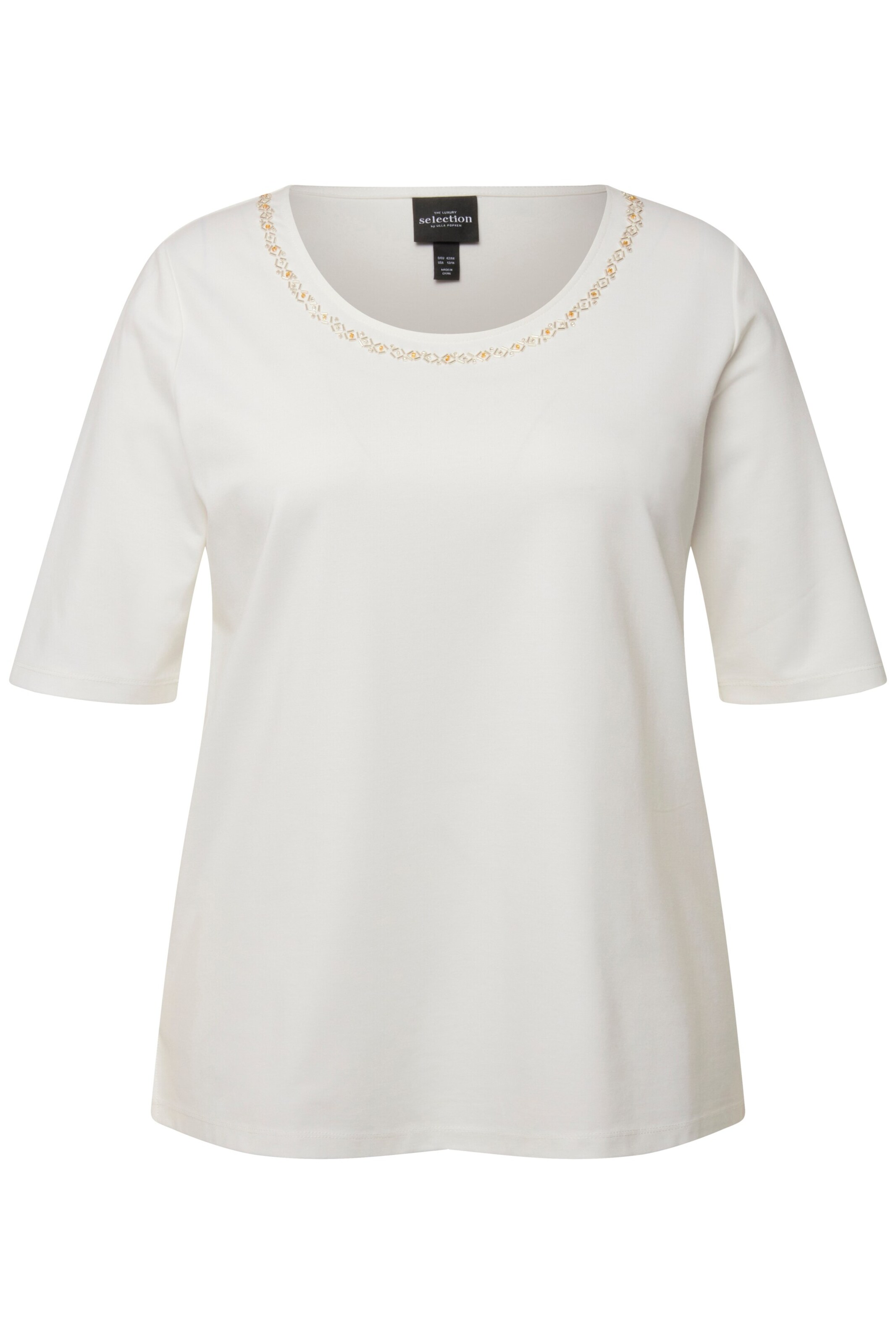 Ulla Popken Shirt in Weiß: Vorderseite