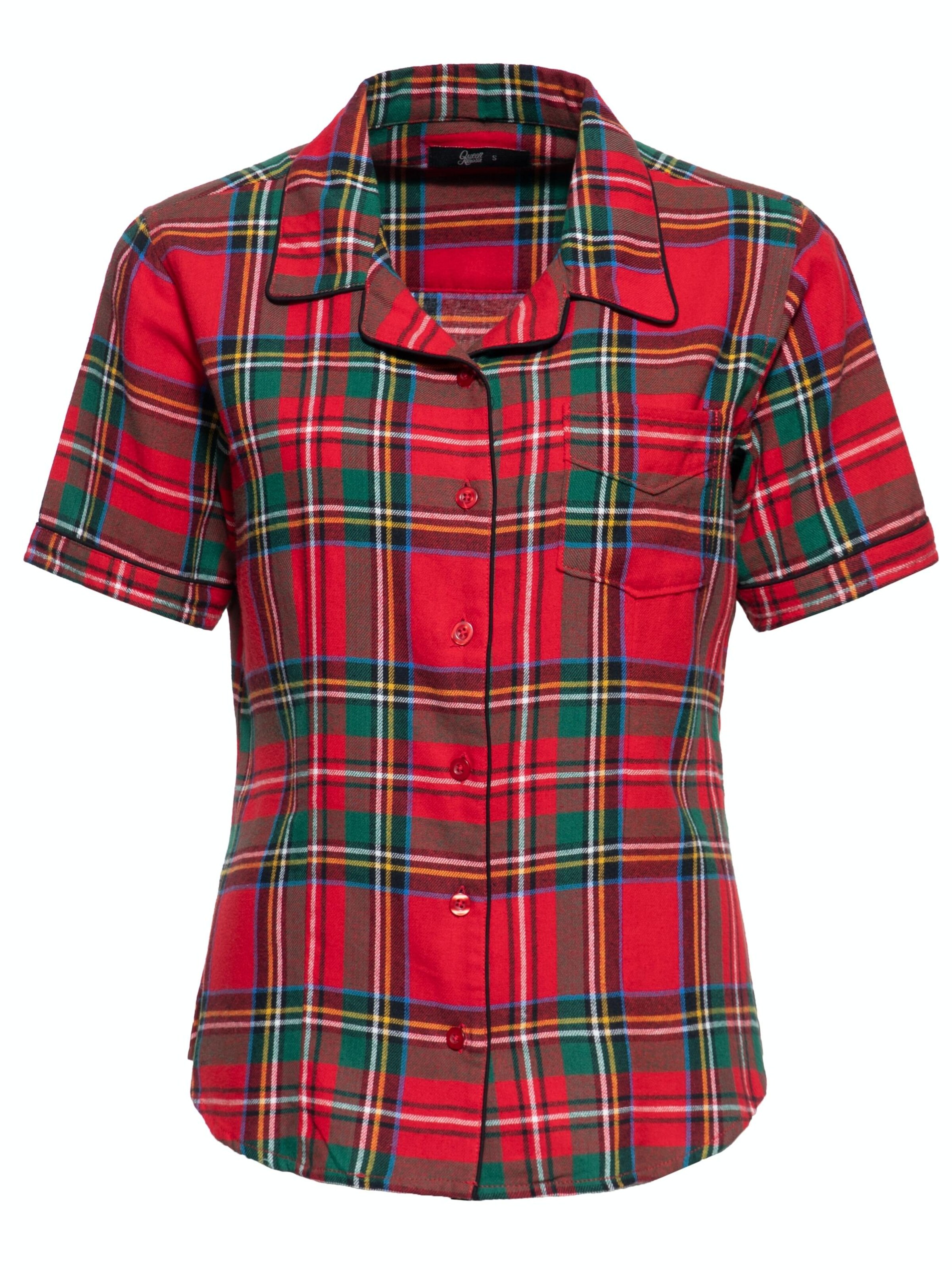 Queen Kerosin Bluse‌‌‌‌‌‌‌‌‌‌ in Rot: Vorderseite