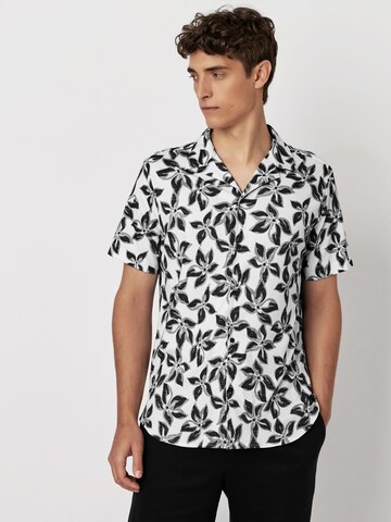 DESOTO Slim Fit Hemd in Grau: Vorderseite