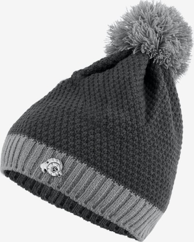 Guggen Mountain Mütze 'Mütze K119 Wintermütze mit Bommel und Fleecefutter' in 54-64 in dunkelgrau, Produktansicht
