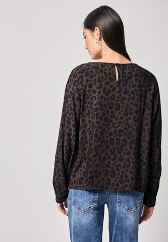 STREET ONE Bluse 'Leo' in Braun