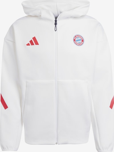 Sportinė striukė 'FCB Anthem' iš ADIDAS PERFORMANCE, spalva – mėlyna / raudona / balta, Prekių apžvalga