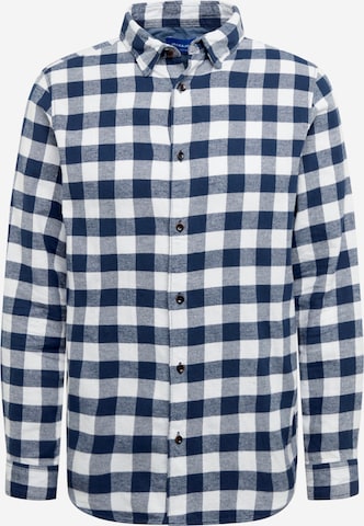 JACK & JONES Regular fit Button Up Shirt 'Jan' in Blue: front