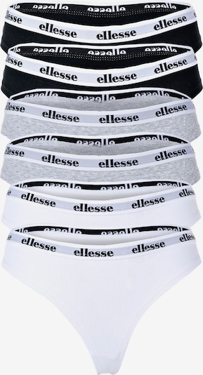 ELLESSE String in de kleur Grijs / Zwart / Wit, Productweergave