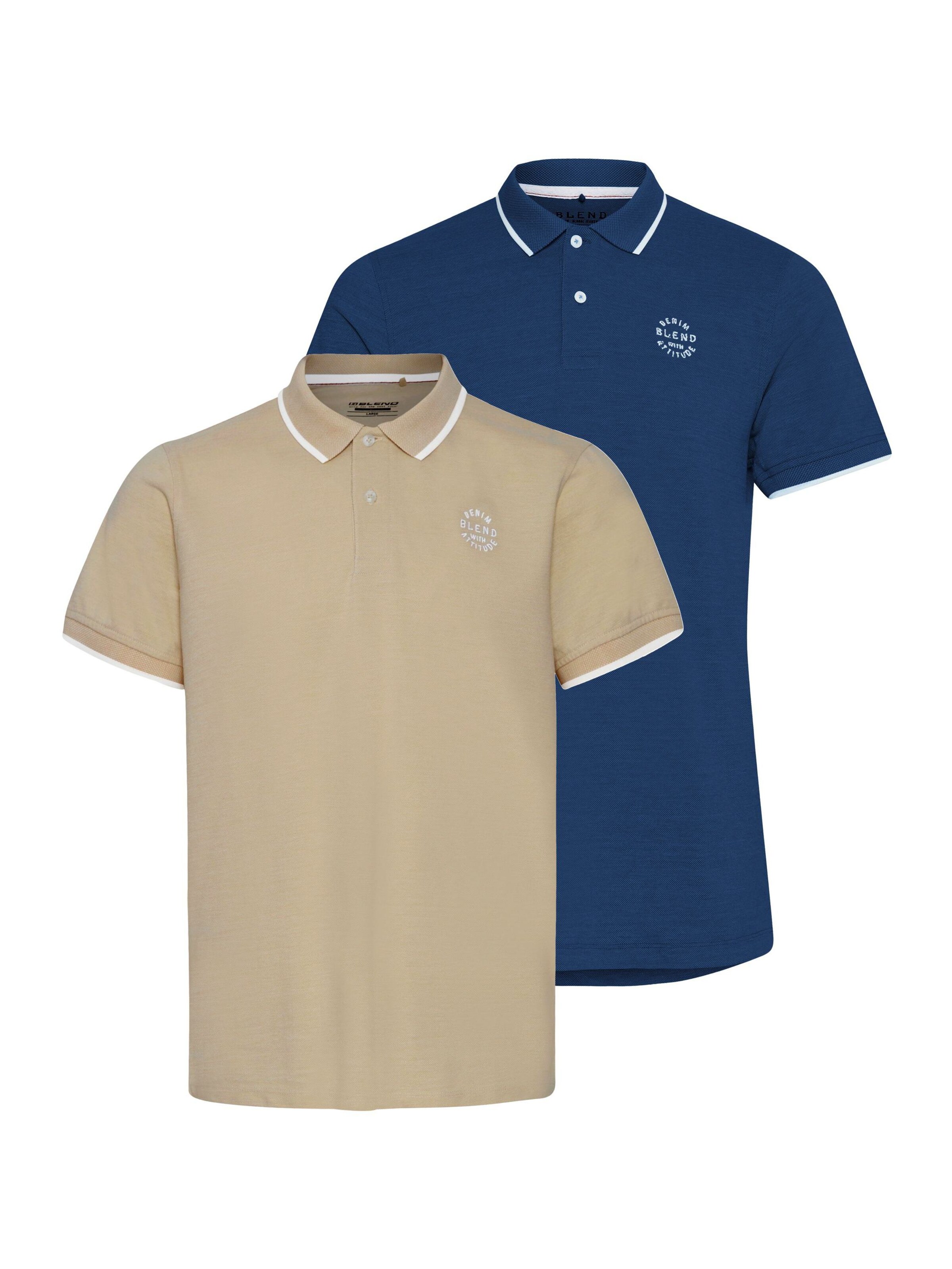 BLEND Poloshirt in Blau: Vorderseite