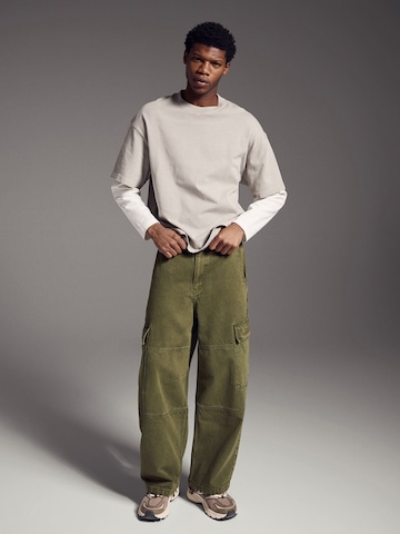 Bershka Baggy Cargo farmer - zöld