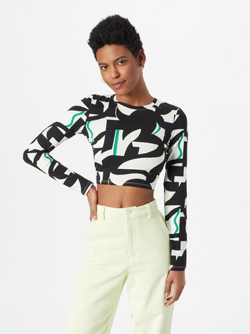 Monki Shirt in Wit: voorkant