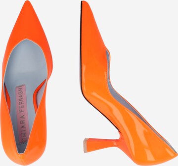 Escarpins Chiara Ferragni en orange