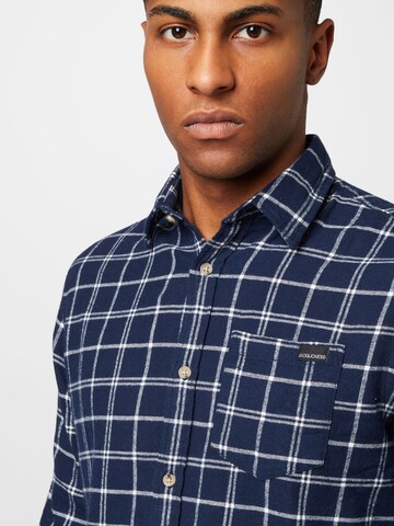 JACK & JONES Regular fit Button Up Shirt 'OWEN' in Blue