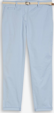 TOM TAILOR Chino kalhoty – modrá: přední strana