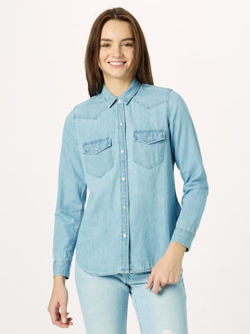 GAP Blouse 'SUNSHINE' in Blauw: voorkant