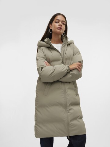 VERO MODA Wintermantel 'Noe' in Groen: voorkant