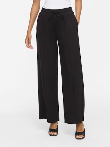 VILA - Pierna ancha Pantalón 'VITelana' en negro: frente