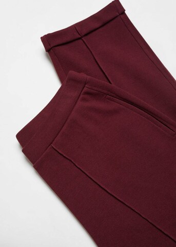 MANGO Tapered Pants in Red