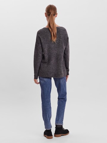 VERO MODA Sweater 'Lefile' in Grey