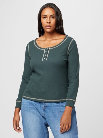 Levi's® Plus Shirt 'PL Sierra Henley' in Blauw: voorkant