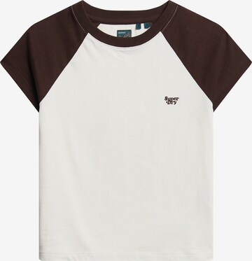 T-shirt 'Essential' Superdry en marron : devant