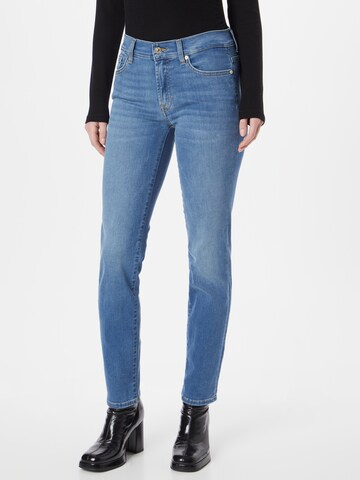 Coupe slim Jean 'ROXANNE' 7 for all mankind en bleu : devant