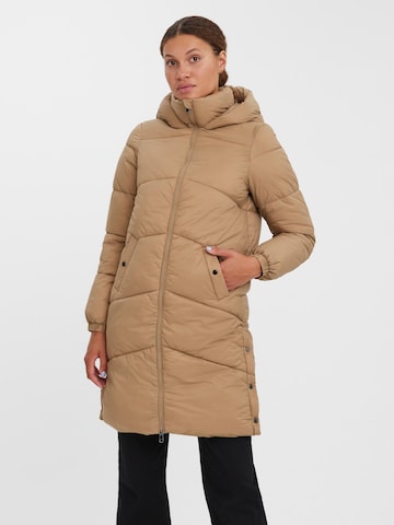 VERO MODA Zimní kabát 'Uppsala' – béžová: přední strana