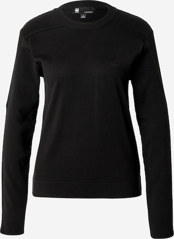 G-STAR Sveter - Čierna: predná strana