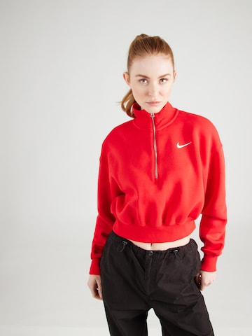 Nike Sportswear Sweatshirt in Rood: voorkant