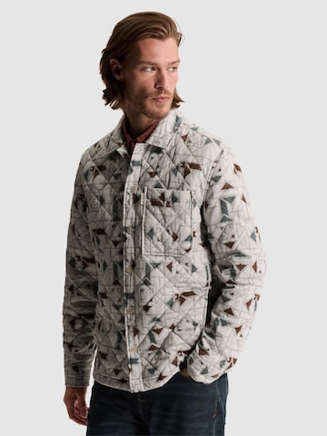 CAST IRON - Ajuste regular Camisa 'Corduroy overshirt with graphics' en beige