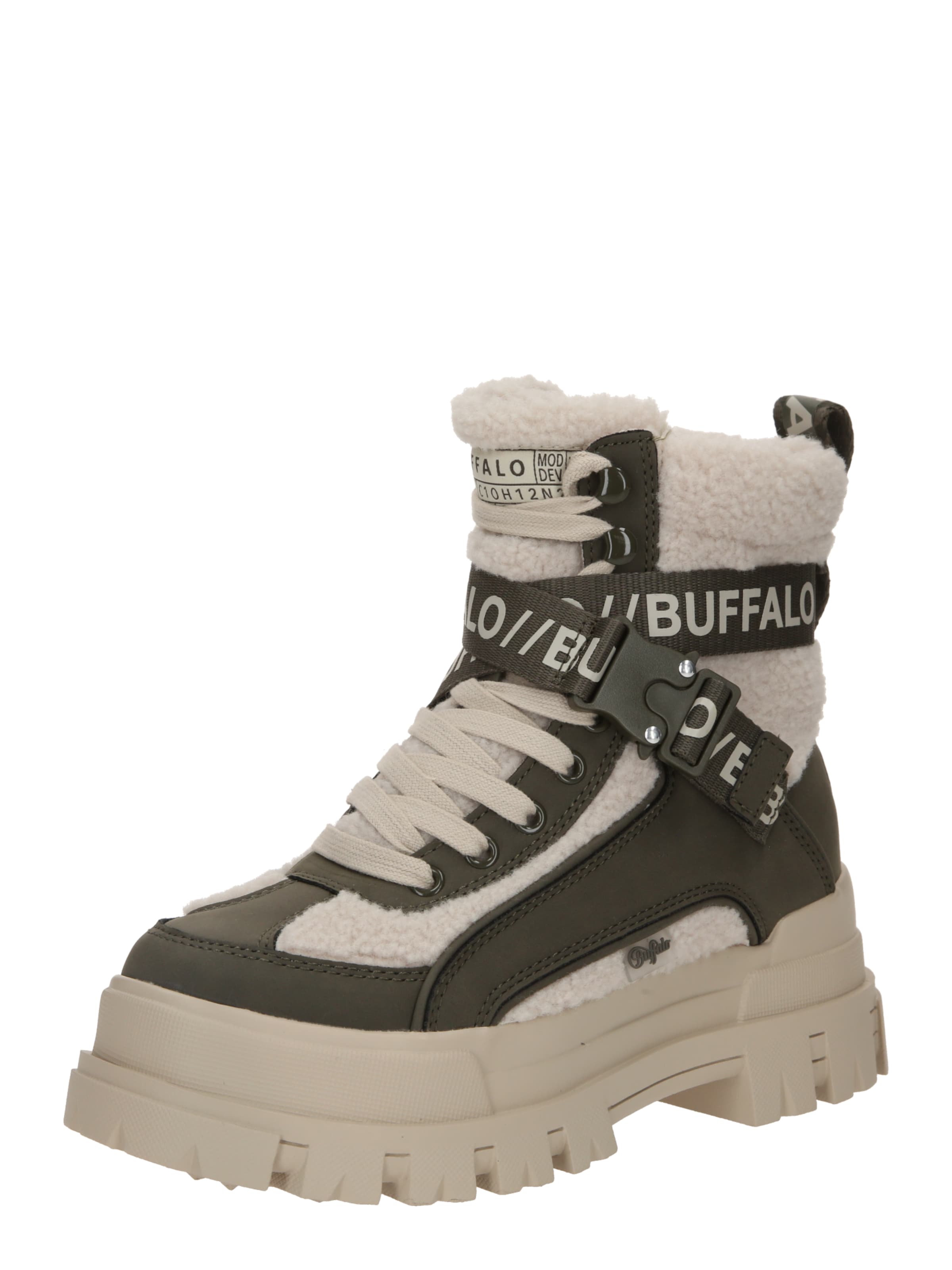 BUFFALO Stiefeletten 'Aspha Com1' in Grün: Vorderseite