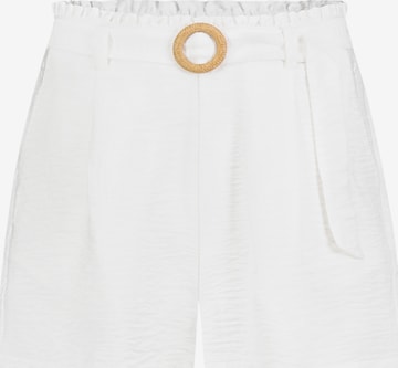 Sublevel Pleat-Front Pants in White: front