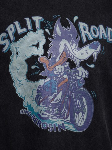 King Kerosin Shirt 'Split The Road' in Black