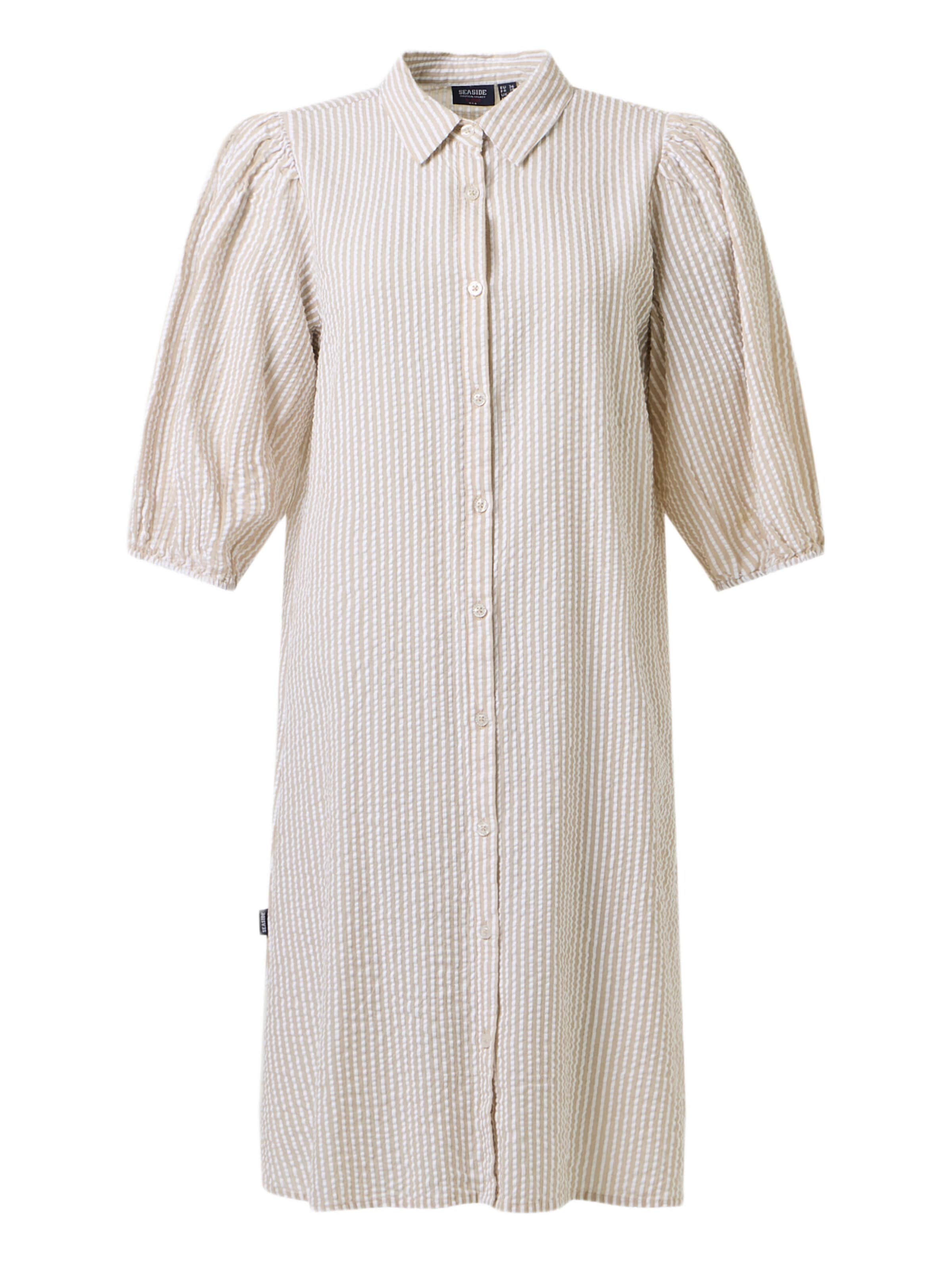Seaside Blusenkleid 'Marina'‌‌‌‌‌‌‌‌‌ in Beige: Vorderseite